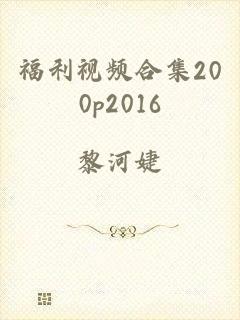福利视频合集200p2016