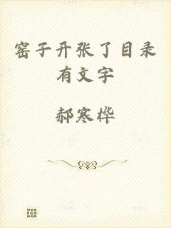 窑子开张了目录有文字