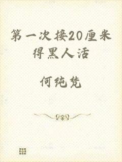 第一次接20厘米得黑人活