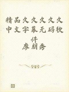 精品久久久久久中文字幕无码软件