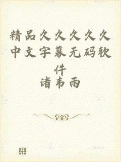 精品久久久久久中文字幕无码软件