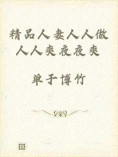 精品人妻人人做人人爽夜夜爽