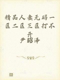 精品人妻无码一区二区三区打不开