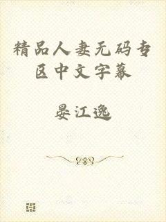 精品人妻无码专区中文字幕