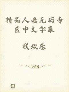 精品人妻无码专区中文字幕