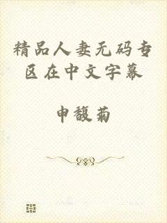 精品人妻无码专区在中文字幕