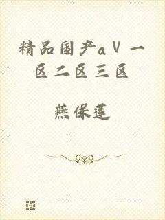 精品国产aⅴ一区二区三区