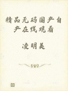 精品无码国产自产在线观看