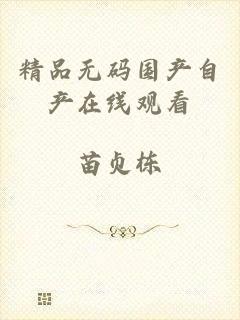精品无码国产自产在线观看