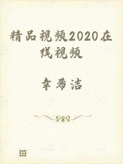 精品视频2020在线视频