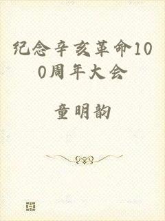 纪念辛亥革命100周年大会