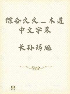 综合久久—本道中文字幕