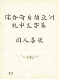 综合偷自拍亚洲乱中文字幕
