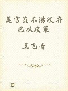 美官员不满政府巴以政策