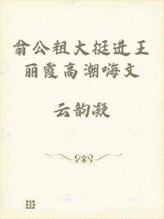 翁公粗大挺进王丽霞高潮嗨文
