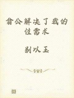 翁公解决了我的性需求