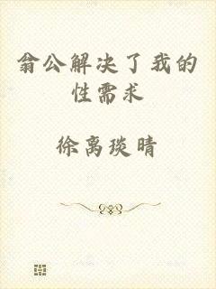 翁公解决了我的性需求