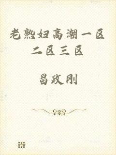 老熟妇高潮一区二区三区