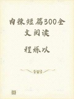 肉辣短篇300全文阅读