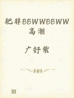 肥胖BBWWBBWW高潮