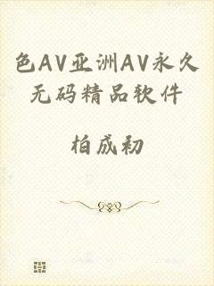 色AV亚洲AV永久无码精品软件