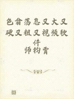 色翁荡息又大又硬又粗又视频软件