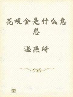 花呗金是什么意思