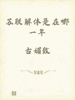 苏联解体是在哪一年