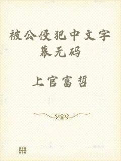 被公侵犯中文字幕无码