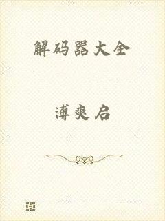 解码器大全