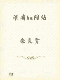 谁有hs网站