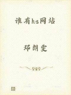 谁有hs网站