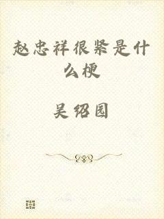 赵忠祥很紧是什么梗