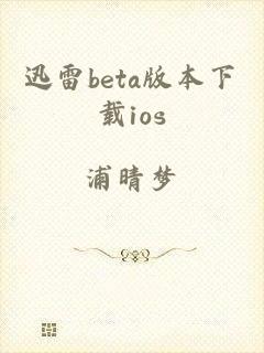 迅雷beta版本下载ios