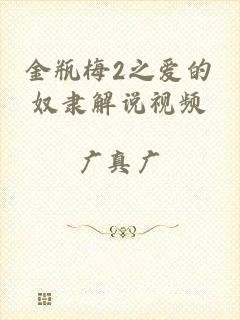 金瓶梅2之爱的奴隶解说视频