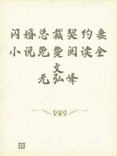 闪婚总裁契约妻小说免费阅读全文