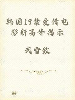 韩国19禁爱情电影新高峰揭示