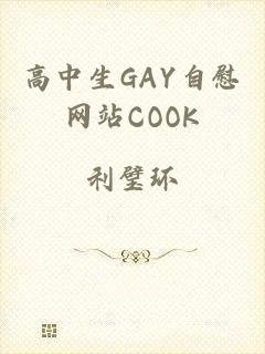 高中生GAY自慰网站COOK