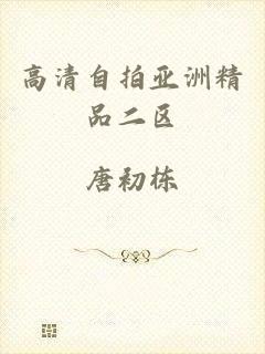 高清自拍亚洲精品二区