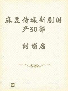 麻豆传媒新剧国产30部