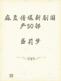 麻豆传媒新剧国产30部