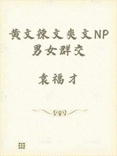 黄文辣文爽文NP男女群交