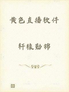黄色直播软件