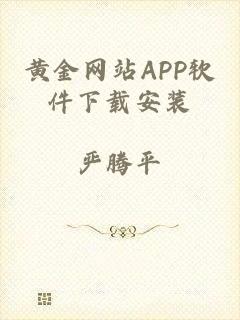 黄金网站APP软件下载安装