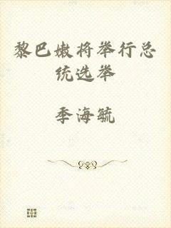 黎巴嫩将举行总统选举