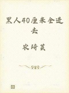 黑人40厘米全进去