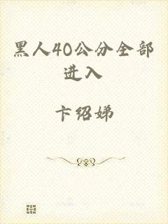 黑人4O公分全部进入