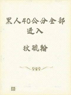 黑人4O公分全部进入