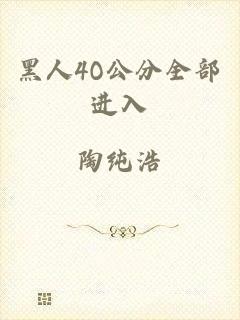 黑人4O公分全部进入