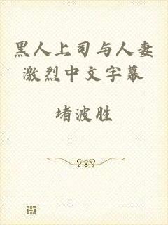 黑人上司与人妻激烈中文字幕